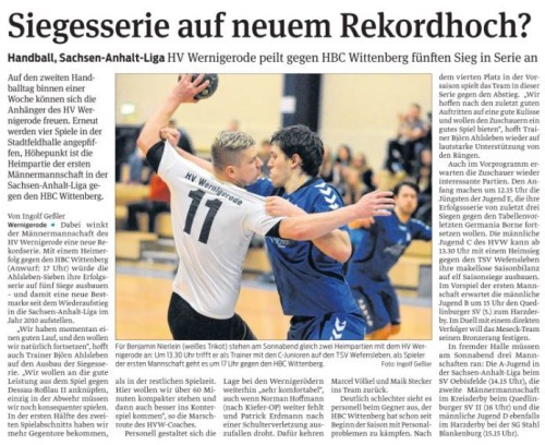 Einstimmung auf den kommenden Pieltag am 17.1.15  in der Volksstimme